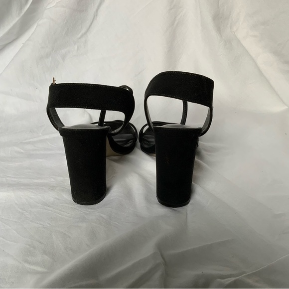New Look UK Like New Suede Black heels 8.5 size - Picture 4 of 10